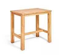 Oviala Table Haute de Jardin en Teck recyclé 120 cm