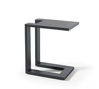 Oviala Tablette pour Bain de Soleil en Aluminium Gris