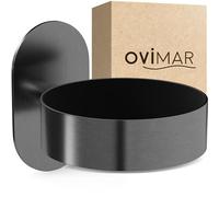 ovimar Support sèche-Cheveux Mesmogtind | Acier Inoxydable | Bronze à Canon | avec Montage Mural sans perçage | avec Rembourrage pour sèche-Cheveux | à Coller