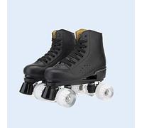 Ovis Chaussures à roulettes Microfibre, Double PU Quatre Patins Glissent Patins à Roues alignées Adulte Femmes Hommes, Chaussures à roulettes pour Les Enfants