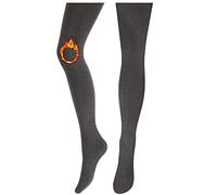 OVISSA Collant Chaud Femme Épais 200 Deniers Opaque Élastique Avec Ceinture Renforcée Italien Graphite Kaja