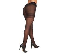 OVISSA Collant gainant pour femme 40 DEN Taille haute Compression Noir neutre Contouring et amincissement des jambes avec effet lift et forme fesses M-XL