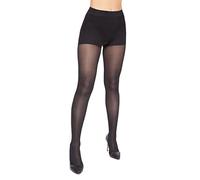 OVISSA Collant gainant pour femme Noir Collant naturel Taille moyenne 70 deniers Opaque effet brésilien Push Up Bonneterie Jambes Minceur Extensible Pressage du Ventre SE722
