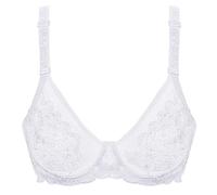 OVLAJ Soutien-Gorge Bras Transparents pour Femmes Bralette en Dentelle Ultra Mince Push Up Up Plus Taille Top BH Summer 34 36 38 40 Abcde Cup-White,42/95C