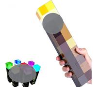 OVLENG Lampe murale torche Craft - Lampe de nuit rechargeable 11" USB-C pour lampe de chevet pour salon, jeu, studio, chambre, 4 couleurs
