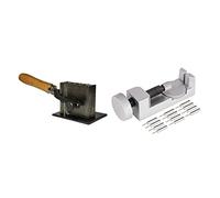 OVLIIYWZY 1 kit de démontage de maillons de Montre, Outil de Retrait de Bracelet de Montre et 1 Moule à Lingot de rainure de Moulage UE, Outils de Bijoux, réparation de p