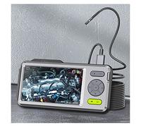 OVLIIYWZY Endoscope à Tube 1080P Écran IPS 5" Caméra d'inspection endoscopique à Double Objectif 5 mm Endoscope étanche 5 m 7 LED Microphone intégré 32 Go pour l'inspect