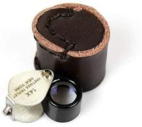 OVLIIYWZY Loupe Loupe Pochette pour étudiants âgés Loupe de Lecture 14x Loupe de Poche Pliante 14x HD Loupe Objectif 12 mm Mariage