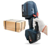 OVLIIYWZY Machine de cerclage électrique avec Batterie, Outil de cerclage Automatique pour Sangles Pet/PP, Outils de cerclage portatifs pour l'emballage, tendeur de cercl