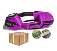 OVLIIYWZY Machine de cerclage électrique pour Sangles PP Pet, Outil de cerclage Automatique alimenté par Batterie, tendeur et Coupe-Balle électrique Portable, 3500N