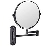OVLIIYWZY Miroir Mural, grossissement 3/5X + Miroir de Rasage de Salle de Bain Normal, Miroir pivotant de Maquillage grossissant Double Face, Bras Extensible de 8 Pouces