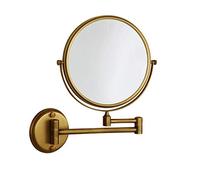 OVLIIYWZY Miroir Mural pour Salle de Bain, Miroir de courtoisie, Miroir de beauté en cuivre, Miroir de Maquillage de 8 Pouces, Miroir télescopique mu