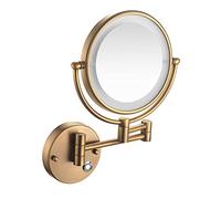 OVLIIYWZY Miroir Mural pour Salle de Bain, Miroir de Maquillage de Salle de Bain, Mural, Pliable, télescopique, Tactile, Simple Face, Miroir de Beaut