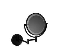 OVLIIYWZY Miroir Mural pour Salle de Bain, Miroir de Maquillage Double grossissement 3 Fois avec lumière Miroir télescopique de Salle de Bain Miroir d