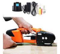 OVLIIYWZY Outil de cerclage Automatique pour PP/Pet, Machine de cerclage d'emballage alimentée par Batterie au Lithium Rechargeable, Machine de cerclage portative par fus