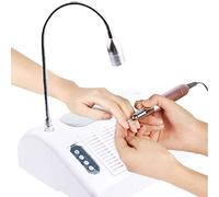 OVLIIYWZY Perceuse à Ongles électrique 5 en 1, Lampe LED pour Ongles, collecteur de poussière, sèche-Ongles avec Lampe LED de Bureau dans Le Salon et la Maison pour manuc