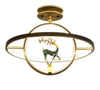 OVLIIYWZY Près des plafonniers Plafonnier d'entrée Animalier créatif Plafonnier Semi-encastré Tout en cuivre Simplicité Moderne Luminaire E26 pour Chambre à Coucher Salle
