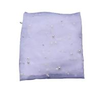 OVLIIYWZY Voiles de Mariage en Perles 1 Niveau, Voile de mariée Doux, Accessoires de Mariage perlés, Longueur cathédrale 3M, Voile pour mariée Ivoire