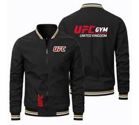 Ovlize Bomber Homme Ultimate Fight, Veste Militaire, Voy.age Coupe-Vent Veste Randonnée, Saison(Black,M)