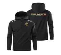 Ovlize Pull Hoodies Pullover L-äm.bör. ghi, Animation de dessins animés à la mode, Idéal pour la course à pied et l'entraînement, Temps(Black,M)