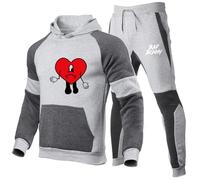 Ovlize Sweatshirt À Capuche Homme Bad Bun. Ny, Hiver Décontracté Sweats À Capuche, Survêtement Pour Hiver Et Automne, Hiver(Multi 3,XL)