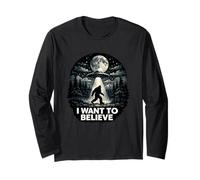 OVNI I Want to Believe - Bigfoot Objets Volants Non identifiés Manche Longue
