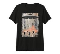 OVNI Vintage/UAP Invasion Alien War Armageddon OVNI T-Shirt Haut de Gamme