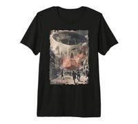 OVNI Vintage/UAP Invasion Alien War Armageddon OVNI T-Shirt Haut de Gamme