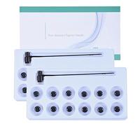 OVNMFH Marteau cutané à Aiguille 7 étoiles et Fleur de Prunier, Ensemble de Marteau à Aiguille cutanée 7 étoiles, Ensemble d'aiguilles 7 étoiles (2BOX (24-PCS))