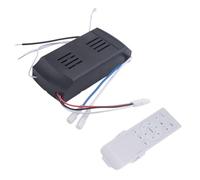 OVNSHVN Kit de Télécommande Universelle pour Ventilateur de Plafond 50W à 6 Vitesses avec Fonction de Minuterie pour Éclairage de Ventilateur de Plafond en Courant Continu (DC).