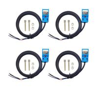 OVNSHVN Lot de 4 capteurs de proximité inductifs SN04-N normalement ouverts NPN NO avec support TL SN Installation facile