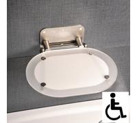 Ovo Chrome siège de douche rabattable PMR pour cabine de douche (B8F0000029)