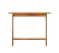 OVOGGPAN Console étroite en Bois Massif avec étagère de Rangement, Table d'appoint Fine et contemporaine pour entrée, Salon ou Chambre à Coucher(Giallo,39.4x11.8x29.7in)