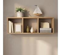 OVOGGPAN Étagères de Rangement murales à 3 ou 6 Compartiments | Étagère murale de présentation et de rangement pour chambre, salon, bureau à domicile et entrée(Giallo,80x33.6cm)