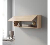 OVOGGPAN Meuble de Rangement Mural Suspendu, Meuble Mural à Porte relevable | Meuble suspendu en bois pour chambre, salon, cuisine, salle de bain ou bureau à domicile(Giallo,60cm/23.6in)