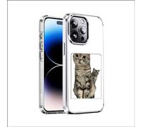OvOHapia Smart Ink Screen Phone Case E Ink Phone Case Smart NFC Phone Case for iPhone 13 14 15 Pro Max Plus Étui de téléphone intelligent en encre électronique (White,iPhone 13 Pro Max)