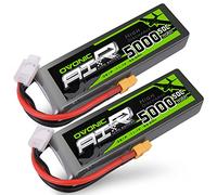 OVONIC 11,1 V Batterie Lipo 3S 50C 5000mAh LiPo RC Batterie avec Prise XT60 pour RC Voiture Bateau Camion hélicoptère quadricoptère hélicoptèr（2 Packs）