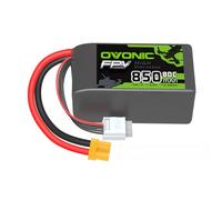 OVONIC 4S Lipo RC Batterie 80C 850 mAh avec XT30 pour avion RC Quadcopter hélicoptère FPV Racing Drone, 1 pièce