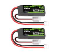 OVONIC Batterie Lipo 2S 7,4 V 300 mAh 50 C avec fiche PH2.0 Lipo pour hélicoptère RC FPV Avion Quadcopter Hobby Racing