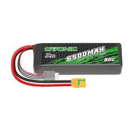 OVONIC Batterie Lipo 3s 6500mAh 80C 11.1V avec connecteur XT90 pour Voiture RC Bateau Camion Buggy équipe Associée Bricolage Passe-Temps