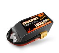 OVONIC Batterie Lipo 4s 120C 14.8V 1600mAh avec connecteur XT60 pour RC FPV Hélicoptère Avion Quadcopter Hobby Racing