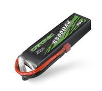 OVONIC RC Lipo Batterie Lipo 3S 11,1 V 6500 mAh 80 C avec connecteur Deans T rigide pour avion FPV RC, voiture, Evader BX, quadcopter, hélicoptère, camion, bateau (1 pièce)