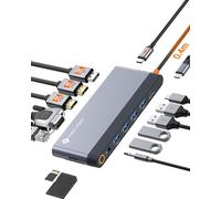 OVOO USB C HUB 14 en 1 Dongle USB C pour MacBook