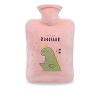 OVOOKER Bouillotte avec Housse Souple Cuddly - Bouteille d’eau Chaude en PVC Étanche de 2L, Chauffe-mains pour Enfants et Adultes, Matériau Supérieur Inodore, Fournir Chaleur et de Confort, Rose