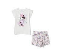 OVS Kids Pyjama Blanc en Pur Coton pour Fille Coupe régulière avec Minnie