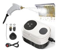 Ovshnrr Nettoyeur vapeur 2500 W, nettoyeur vapeur portable avec 3 têtes de brosse pour cuisine, nettoyeur vapeur portable pour usage domestique pour nettoyer les tissus d'ameublement, la salle de bain