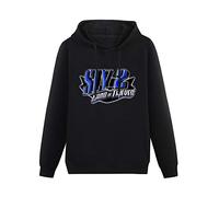 ovsn Kangaroo Pocket Hoodie Sly Cooper 2 Logo Roundneck Long Sleeve SweatshirtsM
