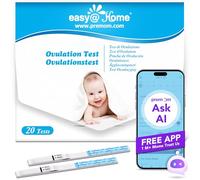 Ovulation Test Kit Fertilité Prédiction: Easy@Home 20 LH Tests de Female Fertilité Bandes d'ovulation Test Résultats Précis avec Application Française Intelligente Premom Suivi de Fertilité