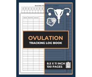Ovulation Tracking Log Book: Manual Test Strip & Pregnancy Test Tracker for Cycle & Fertility Monitoring | Women’s Health Notebook