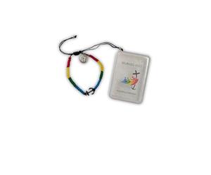 OVUNQUE PROTEGGIMI Bracelet du Jubilé 2025, Bracelet souvenir jubilé 2025, Souvenir religieux année jubilaire 2025, Jubilé de l'espérance, Regolabile, Coton Cordon Coton, Pas de gemme